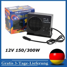 Neu Auto Heizlüfter Keramikheizer Kfz Ventilator Zusatzheizung 12V 150W / 300W