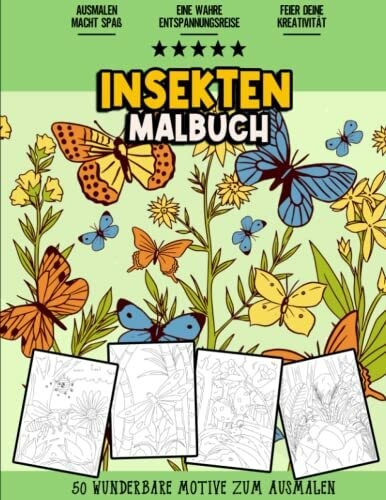 Insekten malbuch wunderbares - insekten, malbuch: