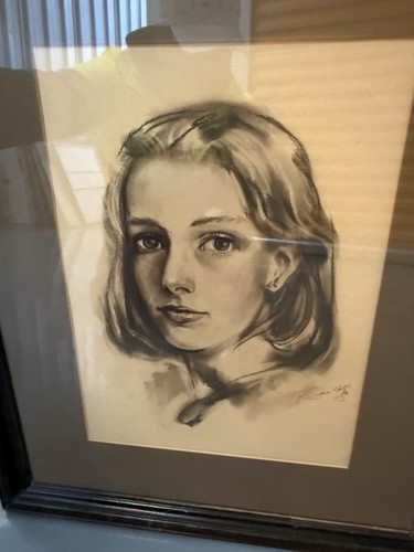 Original porträtzeichnung - original,