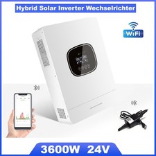 3600W 24V Hybrid Solar Wechselrichter Off Grid MPPT 100A Laderegler PV 40-450VDC