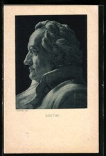Künstler-AK Goethe-Büste im