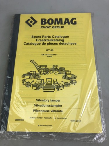 Bomag bt60 ersatzteilkatalog - bomag,