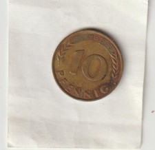 BRD Deutschland 10 Pfennig 1950 D
