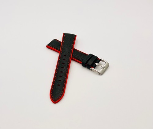 Uhrenarmband schwarz rot - uhrenarmband, mm