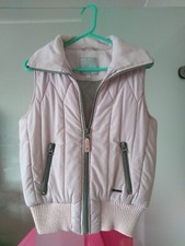 warme Weste Jacke Steppweste amisu Damen rosa grau Größe 36 guter Zustand