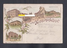 B 436 /AK-Litho  Hildburghausen/Thüringen "Gruss aus Kaserne/Irrenanstalt" 1896