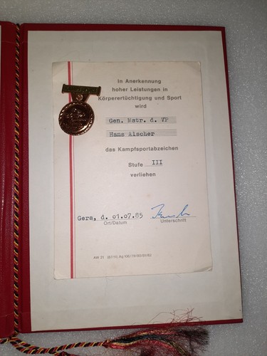 Urkunde medaille mappe - +,