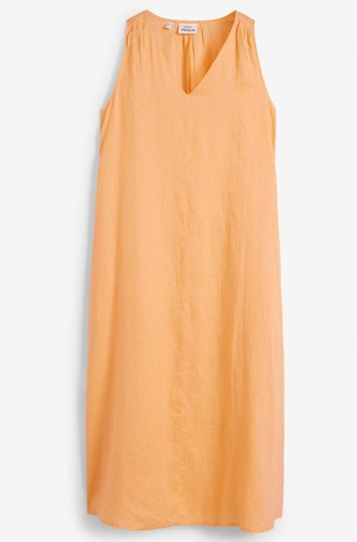 Kleid aus reinem leinen - aus,