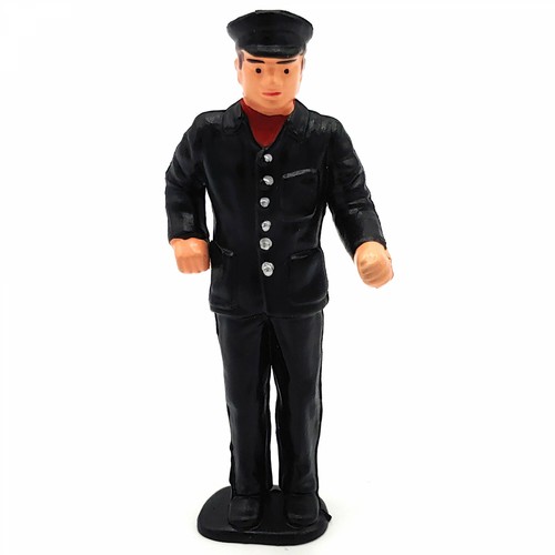 Lokführer stehend schwarz