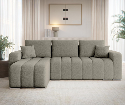 Ecksofa prymian boucle form - boucle, l-form