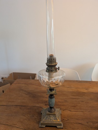 Antike petroleumlampe 1900 - petroleumlampe, um
