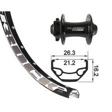 XLC Bicycle Front Wheel AV