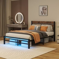 RGB LED Metallbett Bettgestell