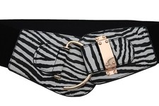 Schwarz Weiß Kunstleder Zebra