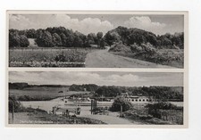 Postcard Schlossberg Schwedenschanze Pöppeln b Labiau 1938 Steamer Dock