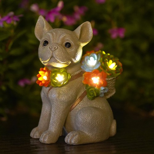 Solar hund deko gartenfigur - hund,