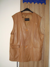 Herren Leder Weste XL, Peter Schwarz