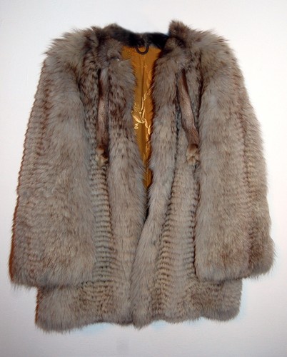 Damen jacke fell silberfuchs - /,