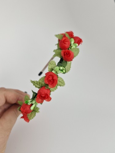 Blumenkranz haarreif rote - haarreif,