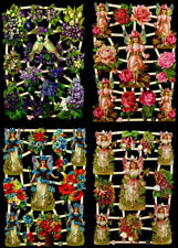 Glanzbilder Elfen und Blumen