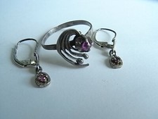 Antike Ring 925 Silber rosa