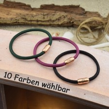 ❦ Armband MATS | personalisierte Gravur | 4mm Segeltau | Magnetverschluß | 02 ❦