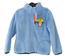 Kinder Teddy Fleece Jacke Gr. 98/104 - Motiv - Feuerwehrmann Sam