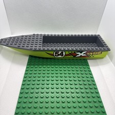 Lego Boot, Schiff, 8x28 Rumpf Grün, Grau 92710, 92711, X TREME