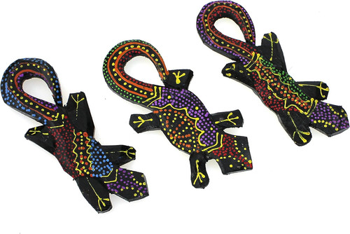 Deko figur gecko mit - deko, magnet
