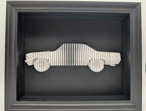 Auto wandbild silhouette - wandbild, 3d