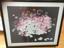 Heide Dahl Blumen Wikken, Gemälde / Kunstdruck gerahmt