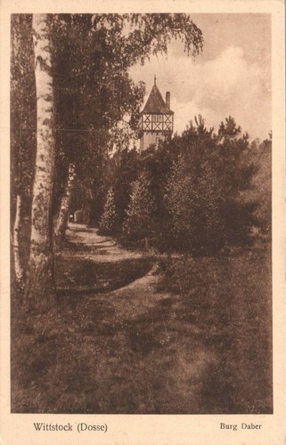 Wittstock dosse burg daber - ak,