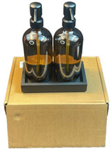 2 x Glas Flaschen mit Spender