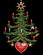 Weihnachtsbaumschmuck Zinn