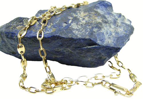 Plättchenkette 750 gelbgold - plättchenkette,