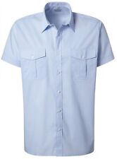 Pionier Pilothemd 8125 Blau Herren Halbarm Hemd 1/2 Arm Buisness Büro