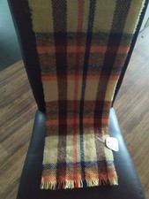 100% Wolle Winter Schal Schottenmuster kariert   Fransen ca. 1,10 m neu!