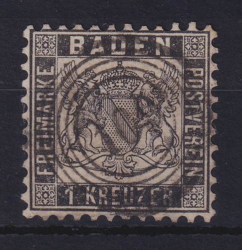 Baden 1864 wappen kreuzer - baden,