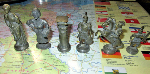 Vintage schachfiguren - vintage,