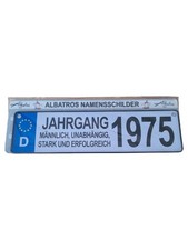 Albatros Blechschild