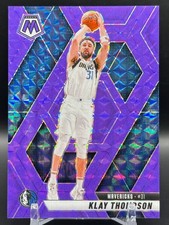 2024-25 Mosaic Klay Thompson Purple Flourescent Prizm /249 #16 Mavericks