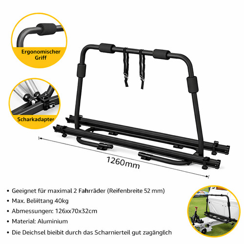 Deichsel fahrradträger - deichsel,