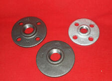 DIY Temperguss Möbelflansch Gewindeflansch Industriemöbel schwarz / verzinkt