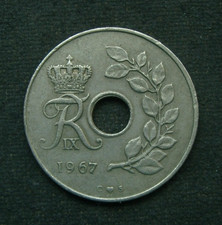 B5) Dänemark 25 Öre 1995