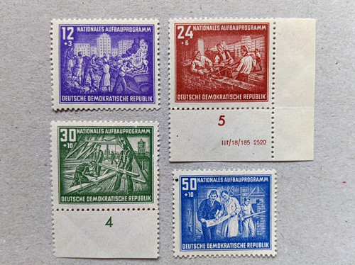 Ddr briefmarken 1952 - briefmarken,