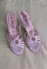 Schöne Andrea Conti Sandalen Pumps Riemchen Offwhite/Silber Glitzer Gr.39