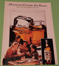 55. Jim Beam Bourbon Whisky Werbeanzeige Reklame Werbung 1983