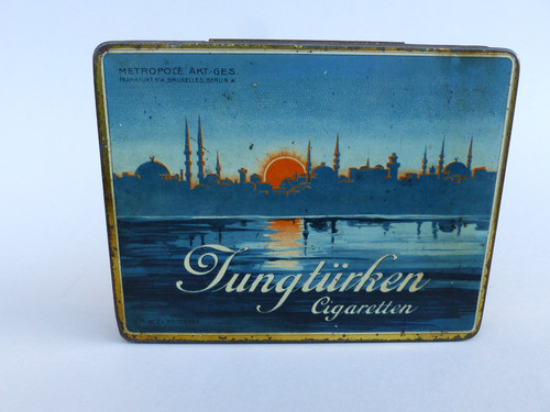 Alte blechdose jungtürken 100 - alte,