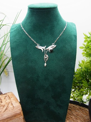 925 silber halskette vintage - silber,