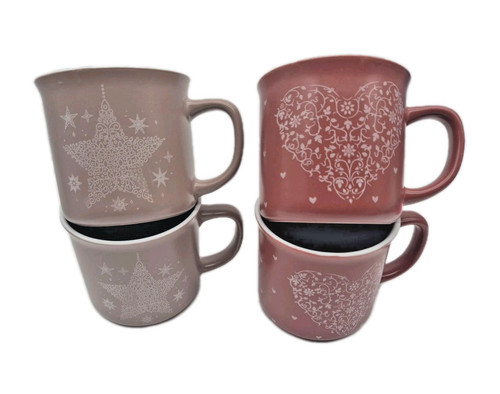 4er set retro becher tassen - 4er,